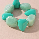 Color Pop Resin Bead Stretch Bracelet Set