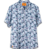 Men's Coastal Blue Camo Button-Up