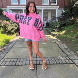 Pray Big Mock Neck Sweatshirt
