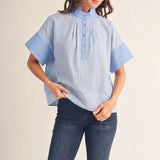 Blue For You Short Sleeve Top
