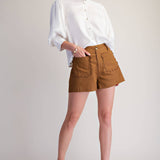 Scallop Detail Pocket Colette Shorts