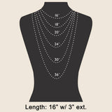 Cross On Pearl Pendant Chain Necklace