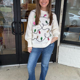 Twinkle Lights Holiday Knit Sweater
