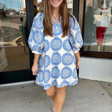 Blue skies babydoll dress