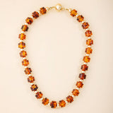 Barrel Bead And Ball Bead Collar Necklace