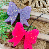 Glitter Bow Car Freshie 