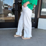 Cloud nine ruffle hem pants