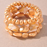 Color Beaded Stretch Bracelet Set