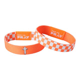 Orange & White Checkers