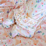 Ruffle Bamboo Zipper Footie | Loosey Goose