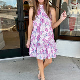 Blushing Bloom Ruffle Dress