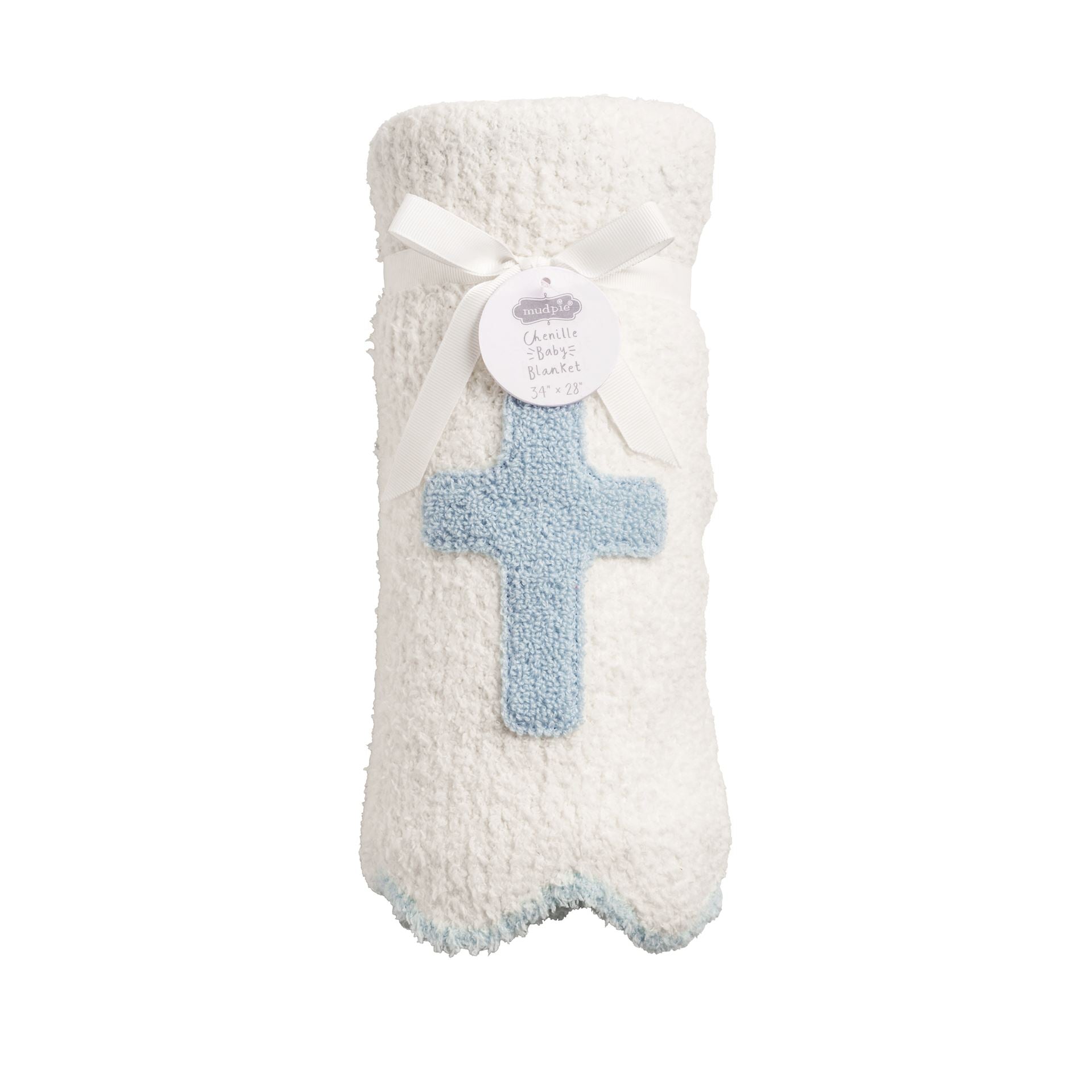Blue Cross Chenille Blanket