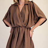 Windy City V-neckline Wrap Dress