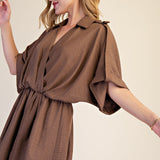 Windy City V-neckline Wrap Dress