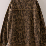Leave it to leopard  Crew Neck Sweatshirt
