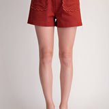 Scallop Detail Pocket Colette Shorts