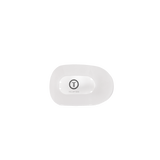 Coconut White | Tiny | Flat Round Clip