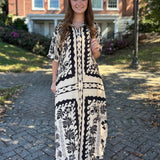 Midnight Mosaic Midi Dress
