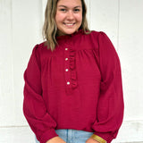 The Scarlett Ruffle Blouse