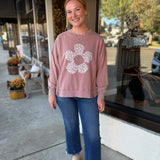 Floral Patchwork Oversized Sweatshirt