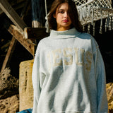 Camo Embroidered Mockneck Sweatshirt