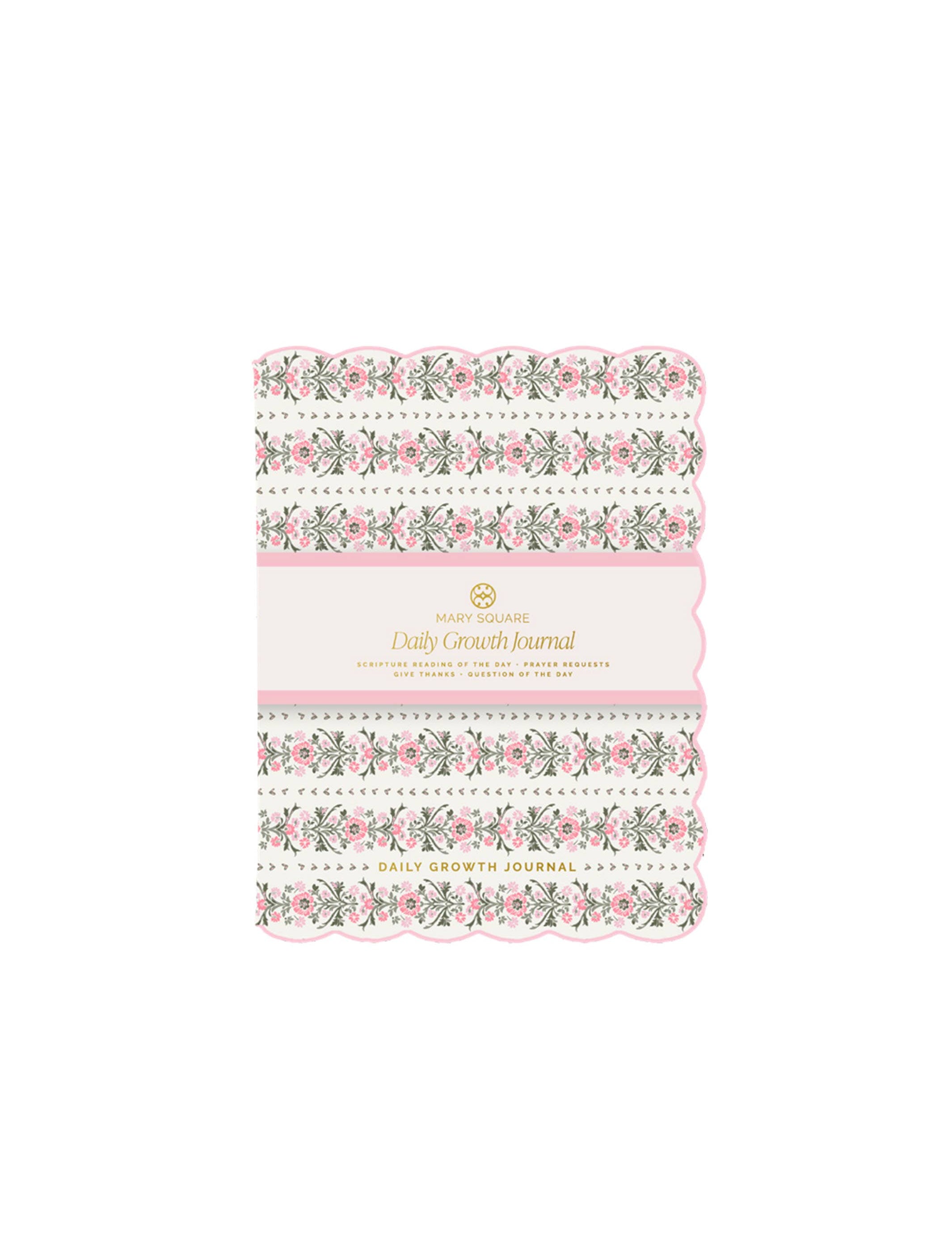 Daily Growth Garden Row Journal in Pink