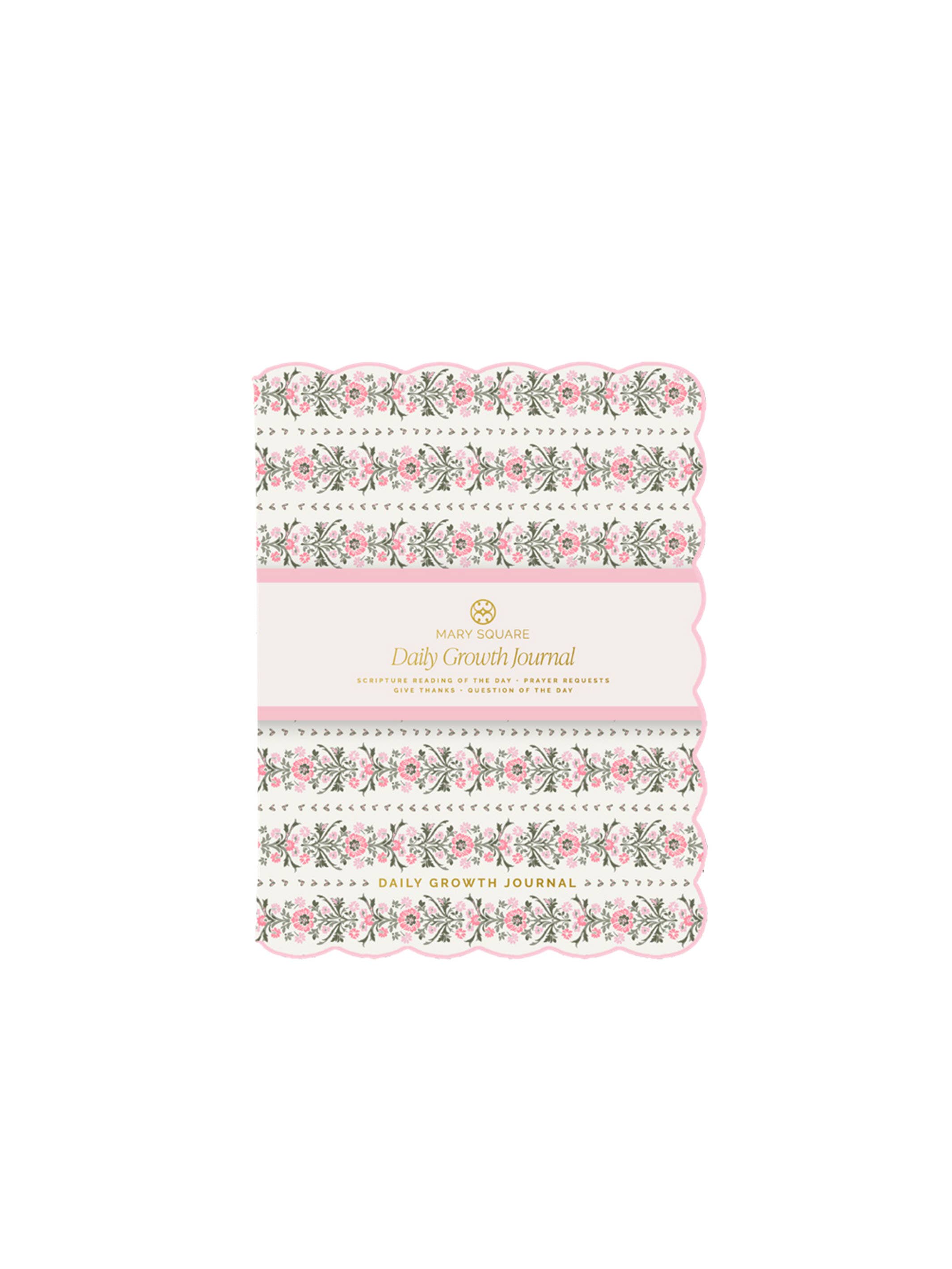 Daily Growth Garden Row Journal in Pink