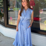 Effortless Elegance Wrap Midi Dress