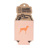 Gingham Bluetick Coonhound Can Cooler