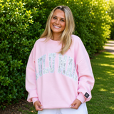 LULU MAC LT PINK CAMO SWEATSHIRT