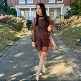 After Party Leopard Mini Dress