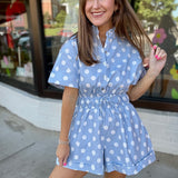 Pleased to Meet You Polka Dot Romper
