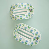 Blue Marigold | Large | Flat Round Hair Clip