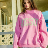 Camo Embroidered Mockneck Sweatshirt