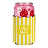 Lulu Mac Yellow Stripe Koozie