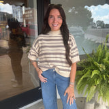 Save it for Stripes Knit Sweater Top