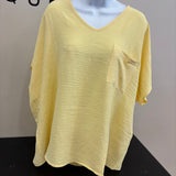 Breezy V-Neck Dolman Blouse