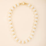 Barrel Bead And Ball Bead Collar Necklace