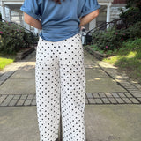Whiskey Creek High Waist Barrel Leg Polka Dot