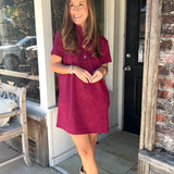 Stealing the Spotlight Suede Mini Dress