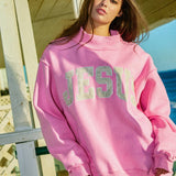 Camo Embroidered Mockneck Sweatshirt