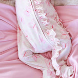 Ruffle Bamboo Zipper Footie | Blooming Butterflies