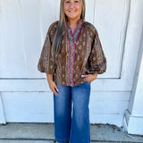 Autumn Trails Embroidered Blouse