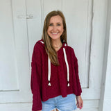 Ruby Red Chunky Knit Sweater
