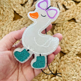 Goose with Boots Car Freshie 