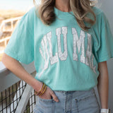 Lulu Mac Camo Chalky Mint Comfort Colors Tee