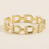 Squared Open Link Stretch Bracelet