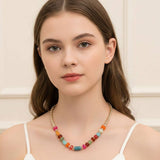 Chunky Mixed Beaded Necklace