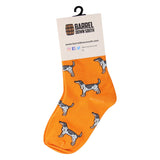 Kids Orange Coonhound Socks