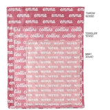 Pre-Order Repeating Name Blankets